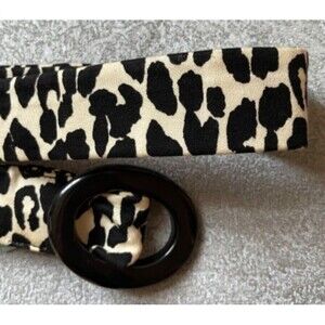 B/W animal print belt